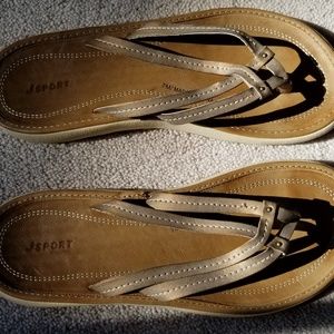 New Jambu Baltimore Flip Flop, Bronze, size 7